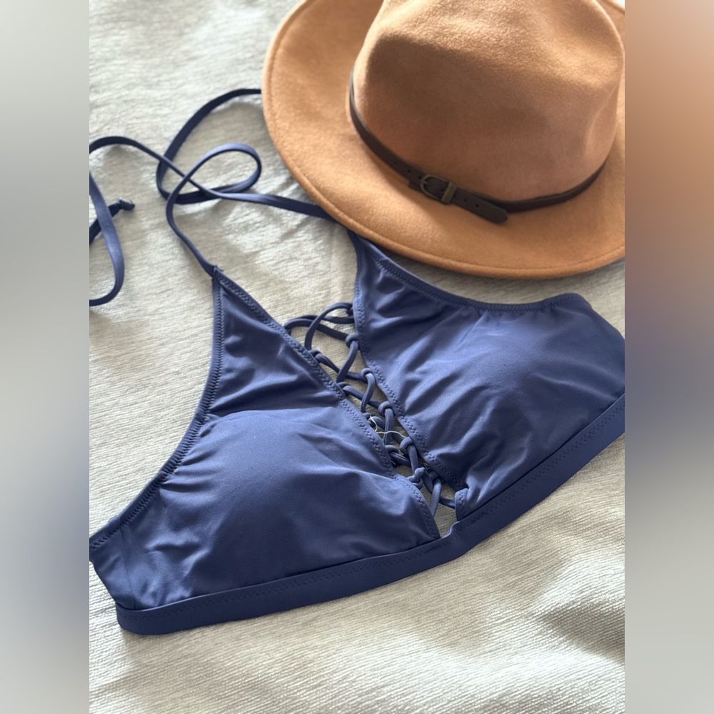 PINK Victoria's Secret Navy Bikini Top